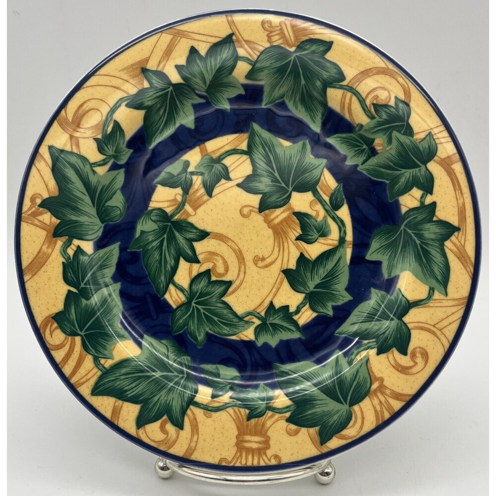 2 Casual Victoria & Beale 9034 Salad lunch Plate Ivy Leaf Porcelain